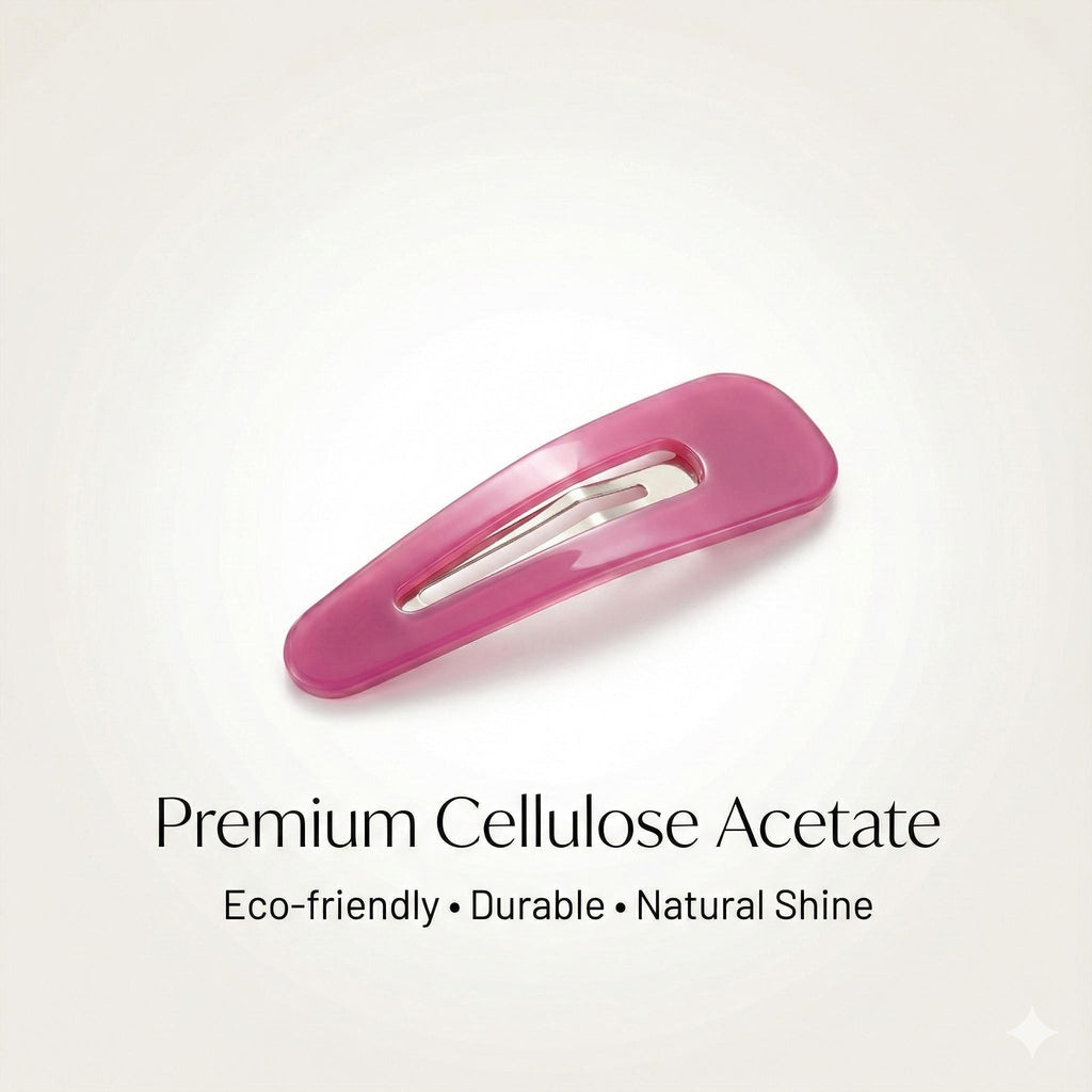 Leopard Aurora Triangle Snap Clip (2.2 Inch) / Tortoise Marble Hairgrip Barrette / French Hair Pin / Tic Tac Hair Clip Pin