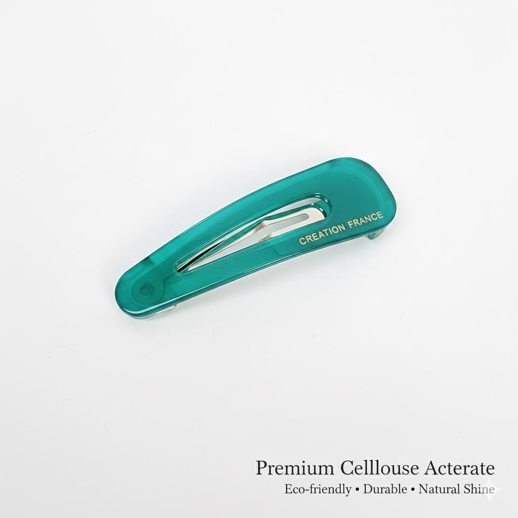 Pure Color Mini Triangle Snap Clip (2.2 Inch) / Tortoise Marble Hairgrip Barrette / French Hair Pin / Tic Tac Hair Clip Pin