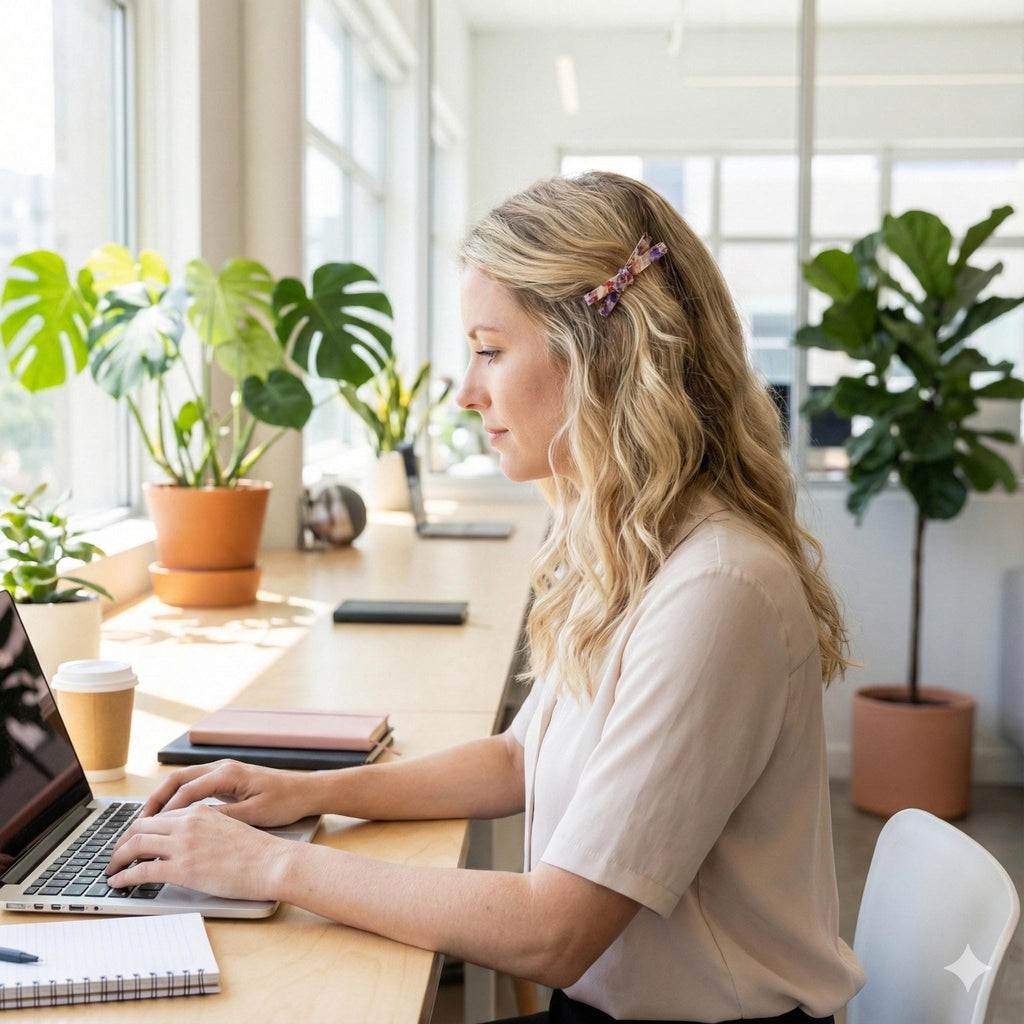 Tortoise Shell Simple Ribbon Alligator Hair Clip (2.8 Inch) / Leopard French Hair Pin / Hair Barrette for Woman