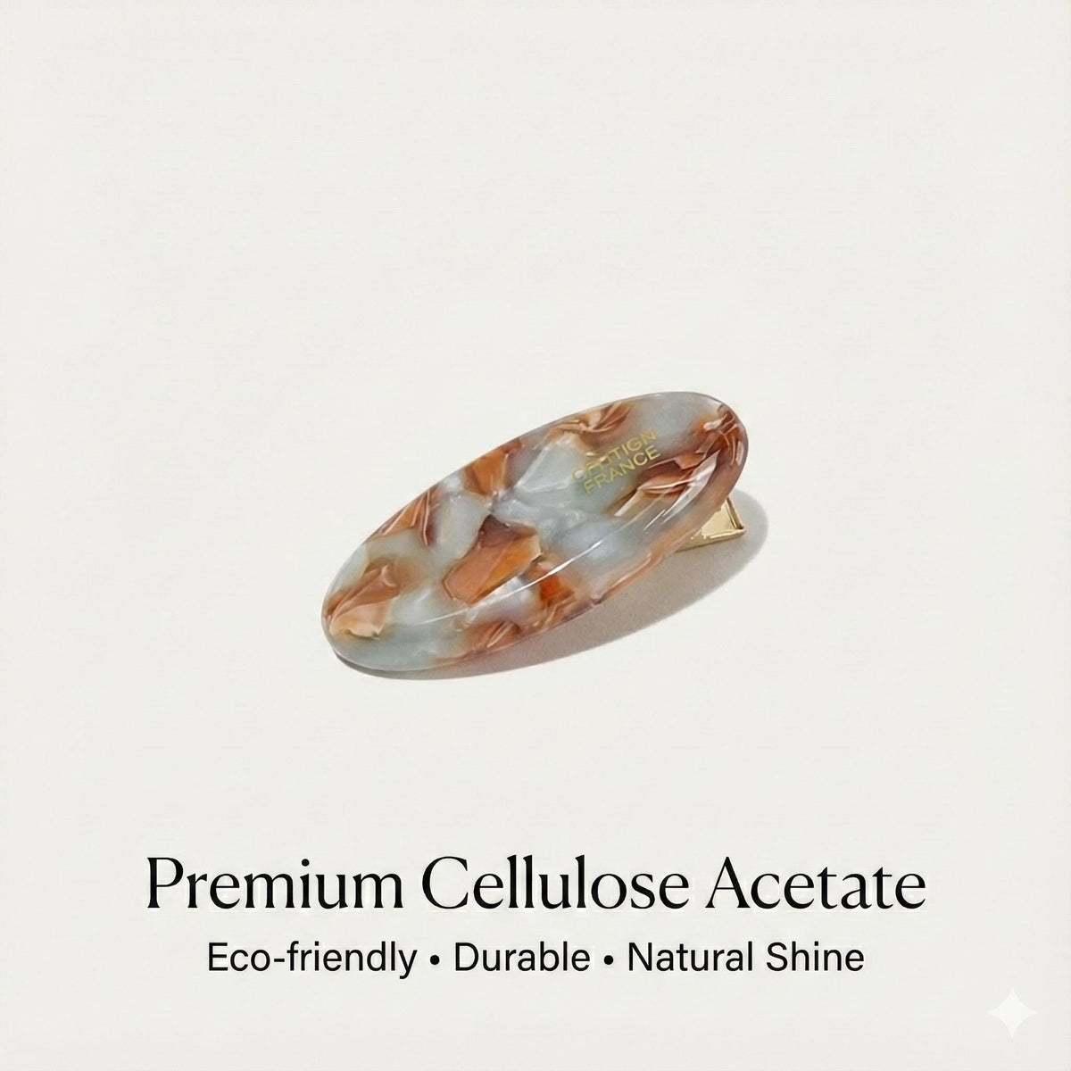 Pure Colore Pebble Mini Hair Claw Clip (1.6 Inch) / Cute French Hair Pin / Alligator Hair Clip for Woman / Mini French Barrette for Girls