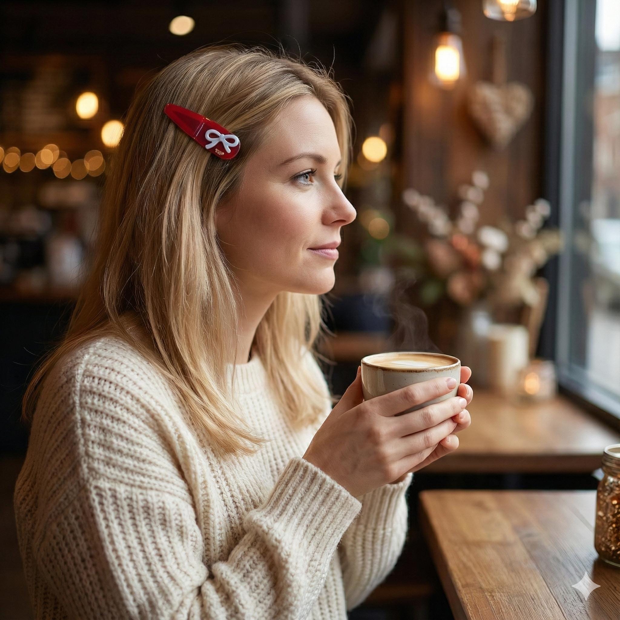 Mini Ribbon Point Triangle Barrette Bobby Pin (3.0 Inch) / French Hairgrip Barrette / French Hair Pin / Tic Tac Hair Clip Pin
