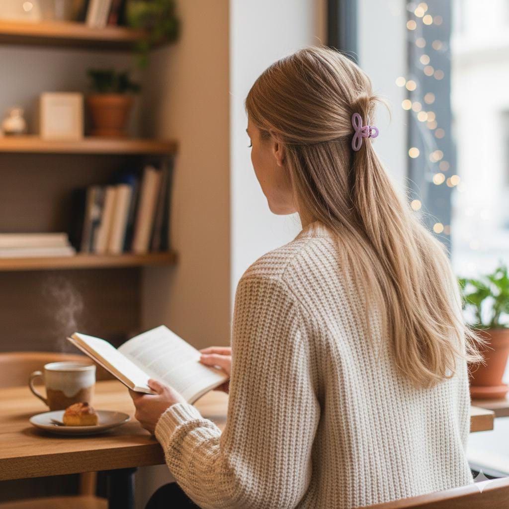 Summer Mini Round Ribbon Hair Claw Clip (1.7 Inch) / Vivid Color French Pin / Alligator Hair Clip for Woman