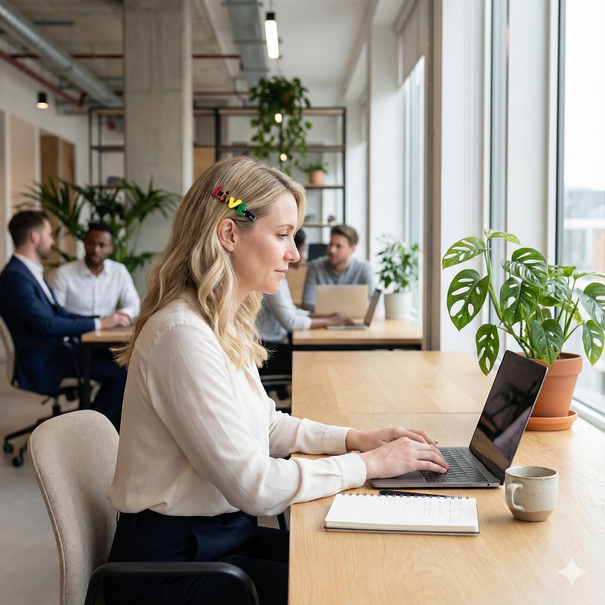 Lovely LOVE Mini Hair Claw Clip (3.0 Inch) / Tortoise Shell Frech Pin / Alligator Hair Clip for Woman