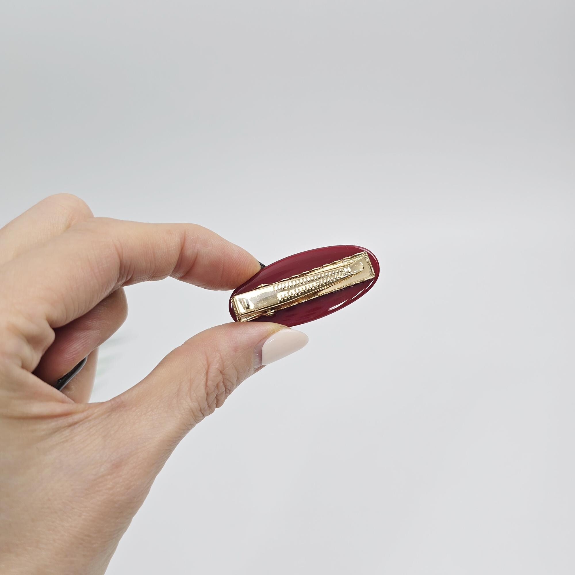 Ultra Mini Flat Sweetie Girl Hair Claw Clip (1.8 Inch) / Vivid Color French Pin / Alligator Hair Clip for Woman