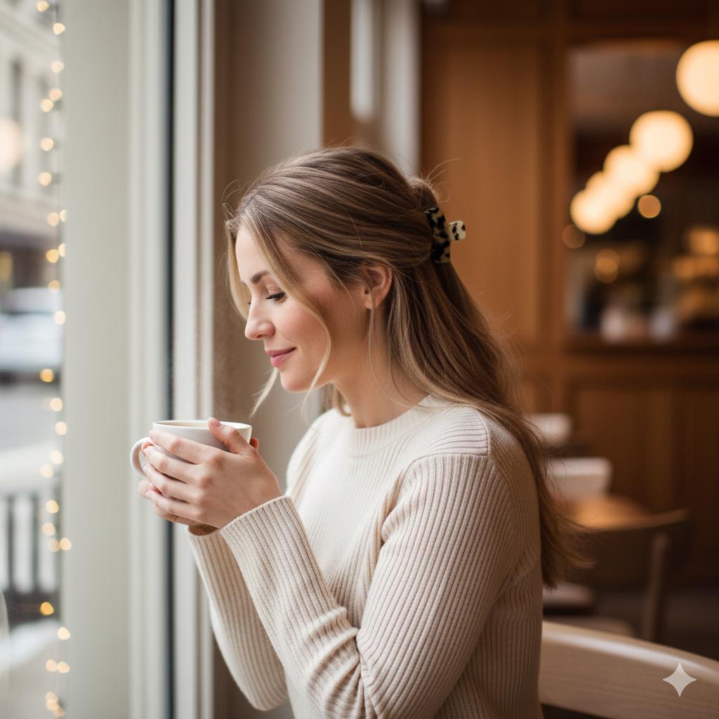 Laurens Luxurious Square Medium Hair Claw Clip (2.0 Inch) / Tortoise Shell French Hair Pin / Hair Barrette for Woman