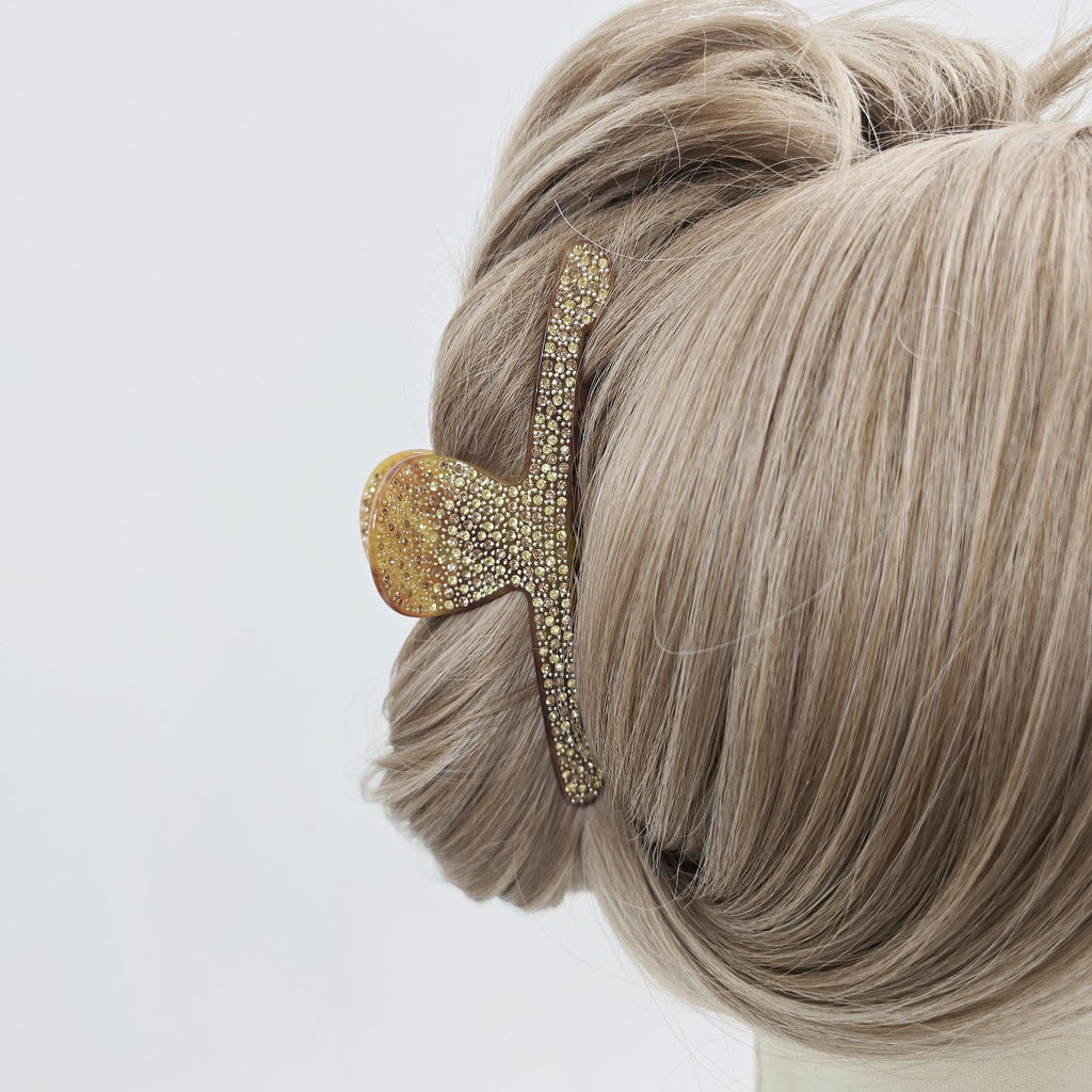 Rhinestone Alligator Clip (4.9 Inch) | French Pin | Korean Hair Pin | Sparkly Crystal Barrette