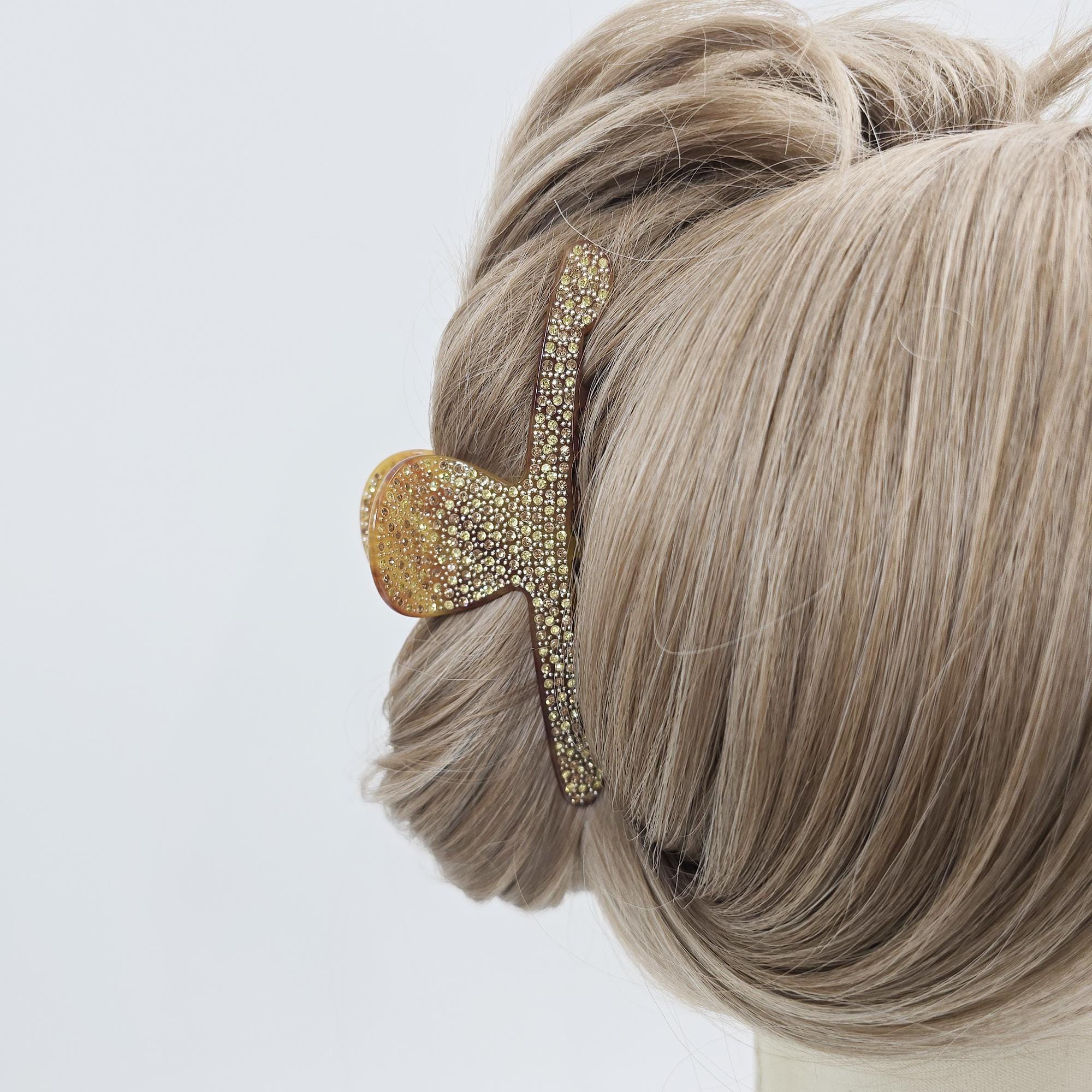 Rhinestone Alligator Clip (4.9 Inch) | French Pin | Korean Hair Pin | Sparkly Crystal Barrette