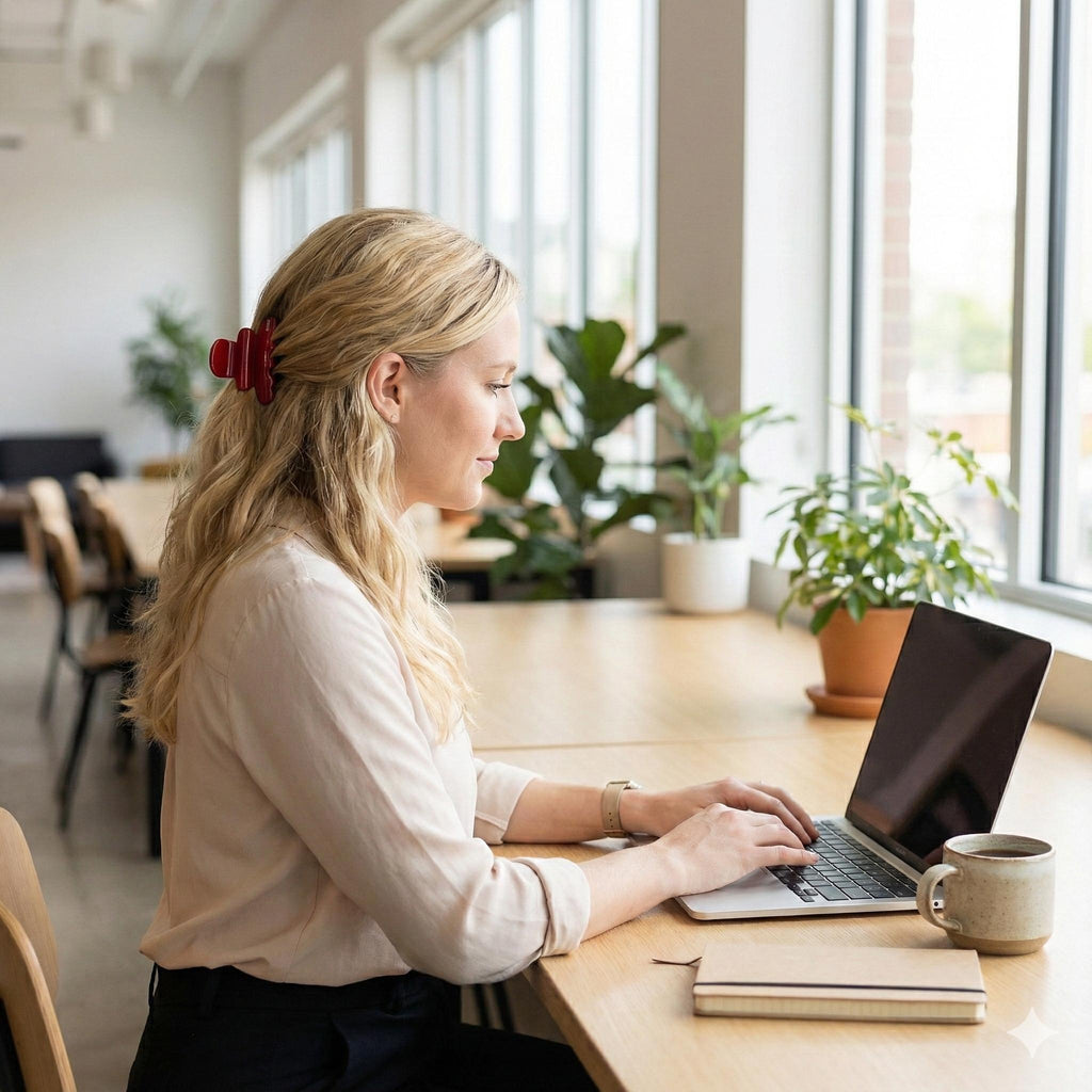 Leopard Ring Bell Small Hair Claw Clip (2.4 Inch) / Tortoise Shell French Hair Pin / Mini Hair Clips / Korean Fashion