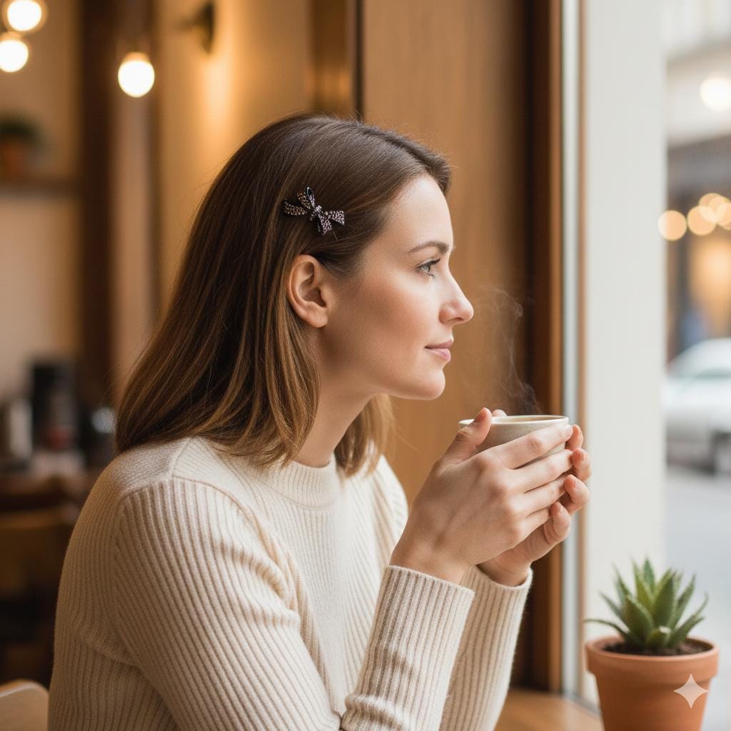 Extra Mini Double Ribbon Bobby Pin with Cubic Stone (1.8 Inch) / Luxurious French Pin / Hair Accessory for Woman / Snap Clip for Thin Hair