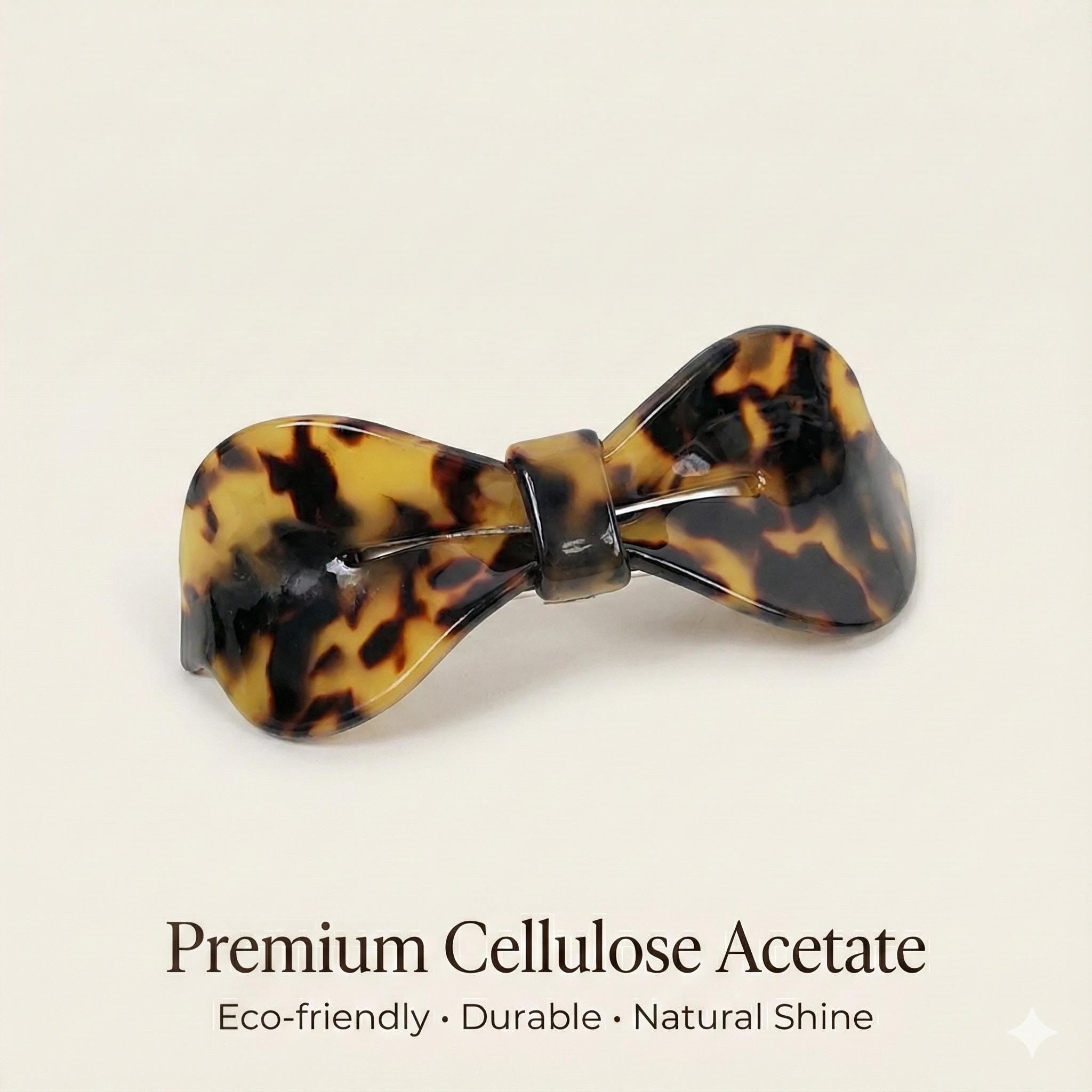 Leopard Lip Shape Hair Barrette (3.7 Inch) / Tortoise Shell French Hair Pin / Hair Accessory for Woman / Automatic Hair Clip