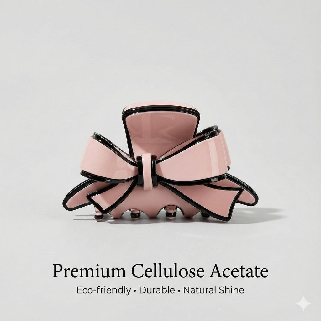 Pastel Color Fashion Ribbon Hair Claw Clip (2.4 Inch) / Luxurious French Hair Pin / Hair Accessory for Woman