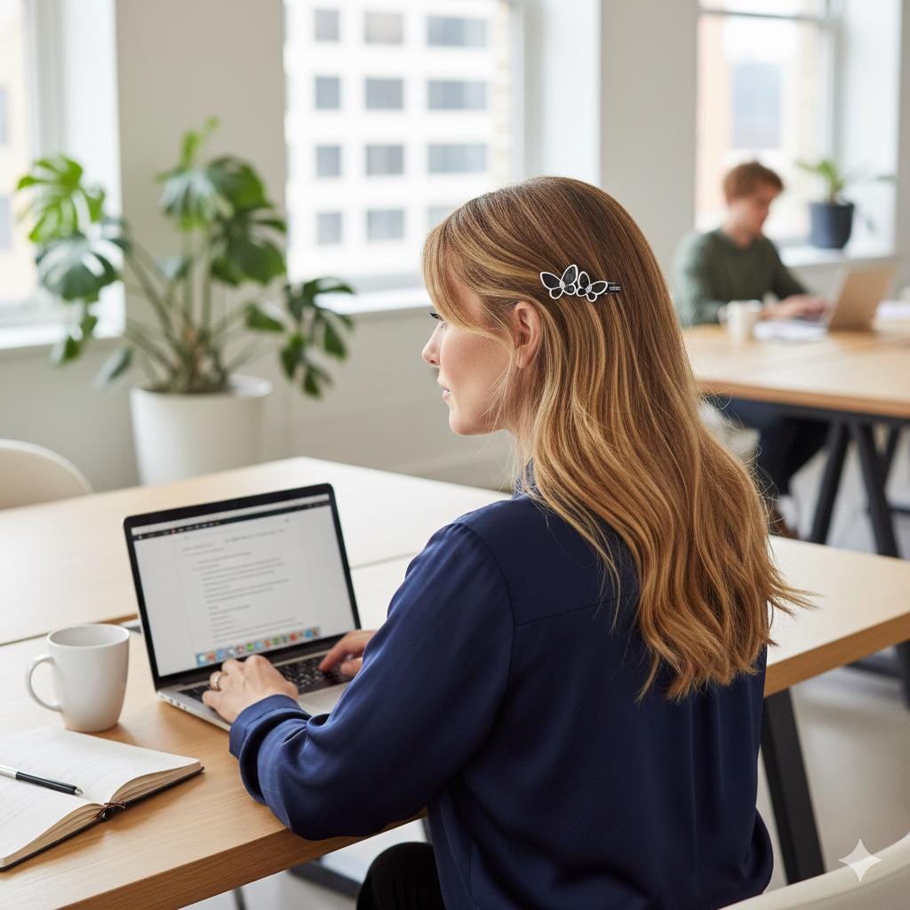 Pastel Color Couple Butterfly Hair Clips / Luxurious French Hair Pin / Hair Accessory for Woman / Alligator Hair Clip