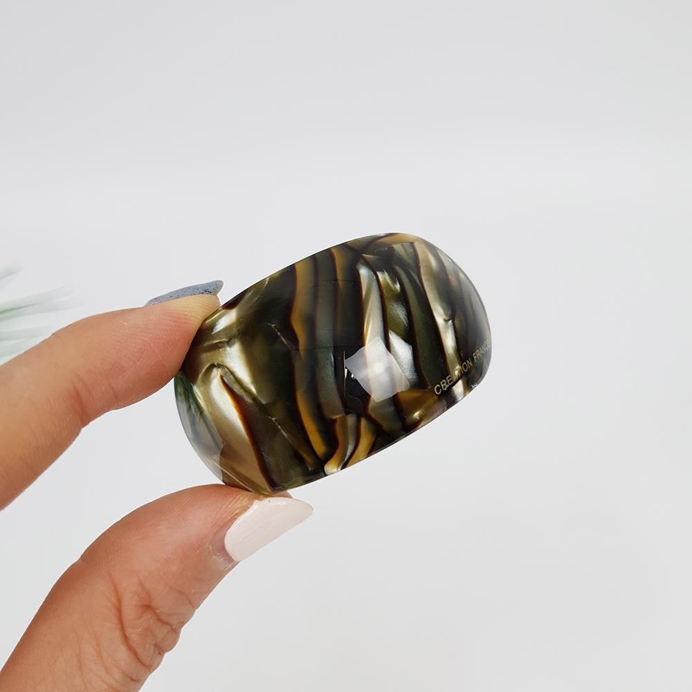Leopard Round Curve Hair Tie / Tortoise Shell Ponytail Holder / Hair Accessory for Woman / French Hair Tie