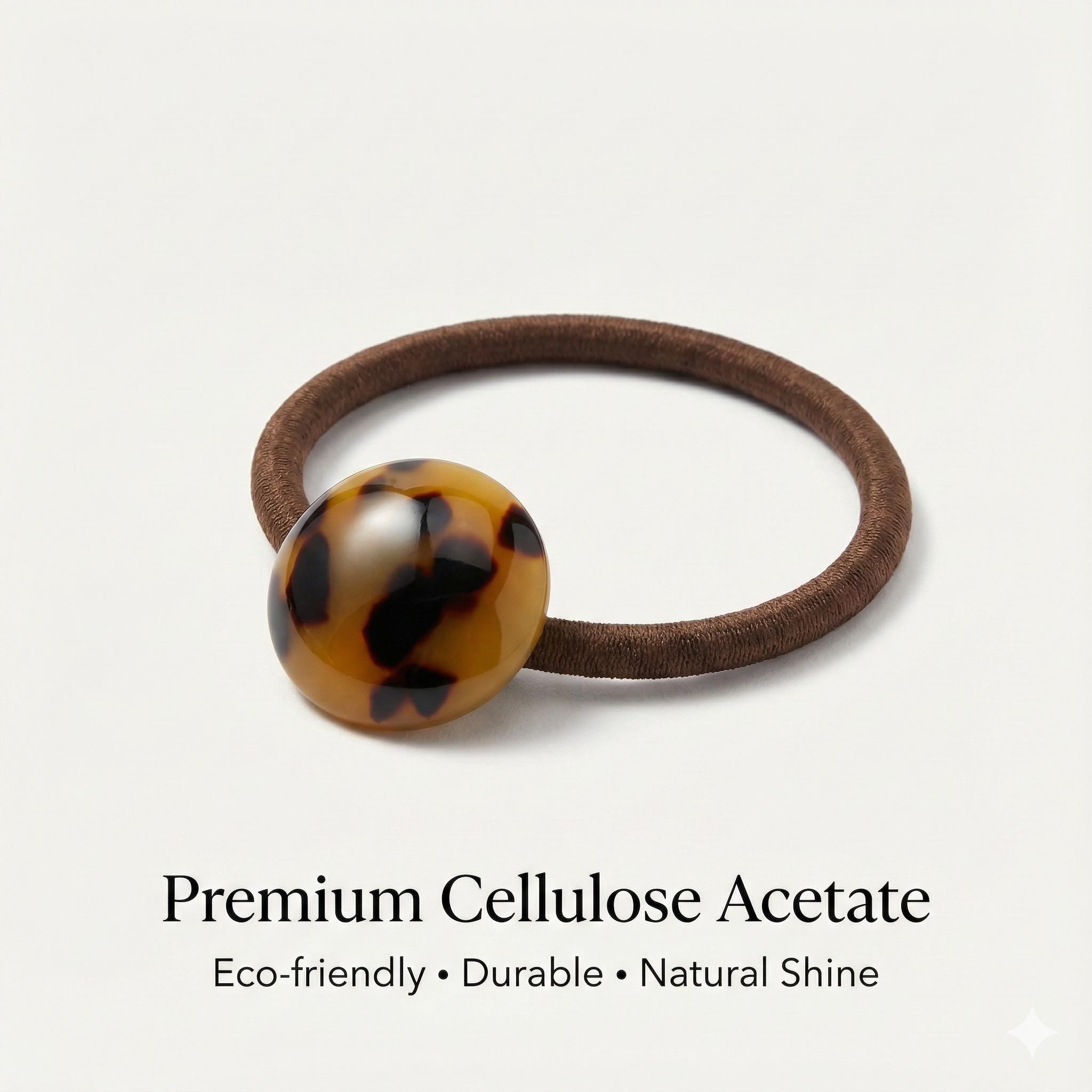 Semi-Circle Round Ponytail Hair Tie (1.0 Inch) / Simple Cute Ponytail Holder / Hair Accessory for Woman / French Hair Tie