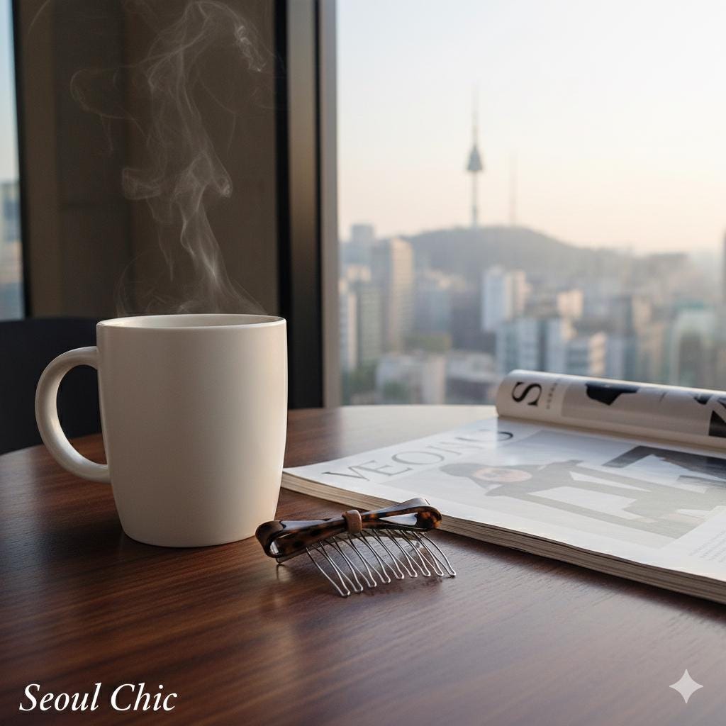 Pure Color Knot Ribbon Hair Comb Pin (3.0 Inch) / Cute French Hair Pin / Hair Fork for Thick Hair