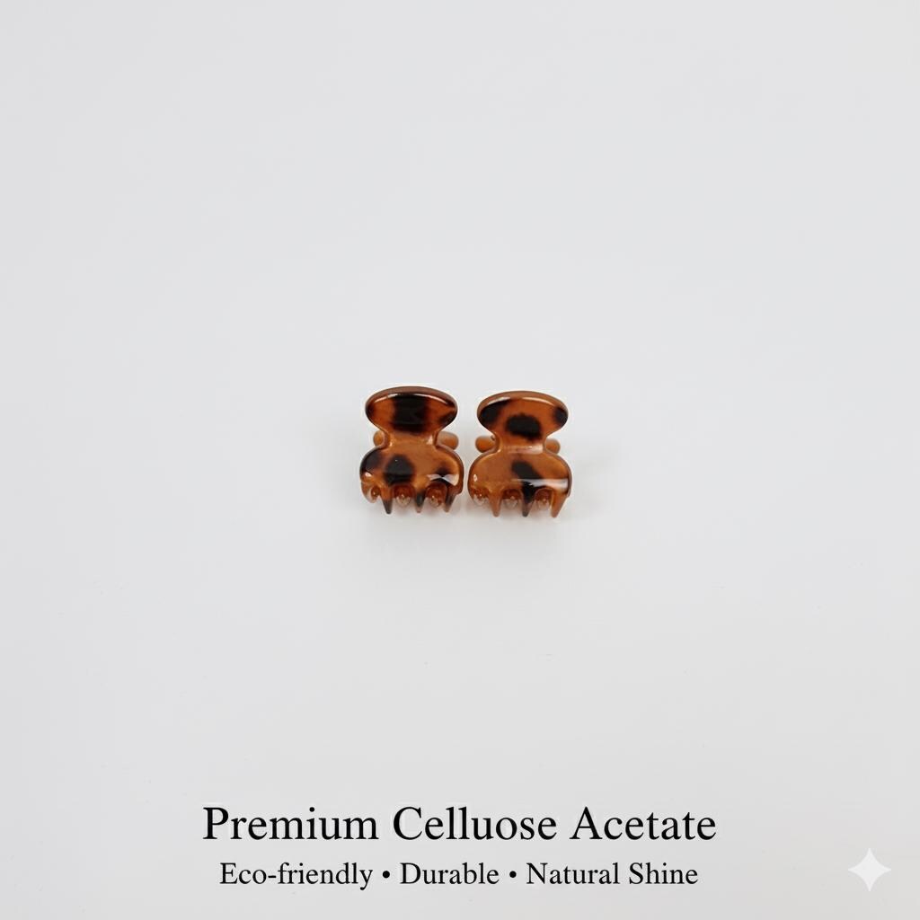 Pure Color Small Hair Clips / Tortoise Shell Mini French Hair Pin / Hair Barrette for Woman / Mini Octopus Hair Clip