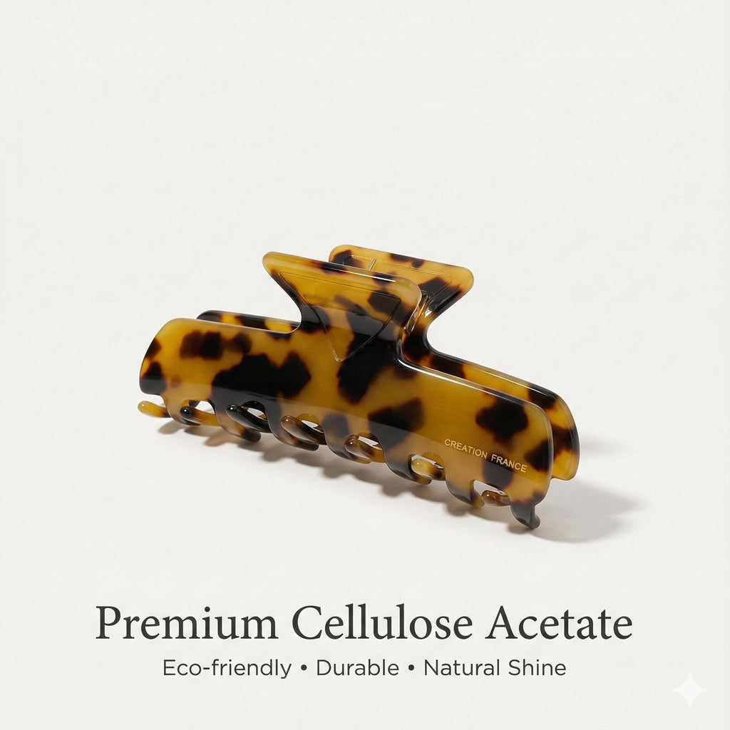 Slimmer Square Updo Half Up Hair Claw Clip (3.9 Inch) / Elegance French Hair Pin / Hair Barrette for Woman