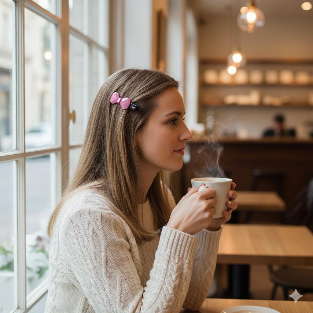 Cutting Bow Ribbon Mini Side Hair Claw Clip (2.6 Inch) / Vivid Color French Pin / Alligator Hair Clip for Woman