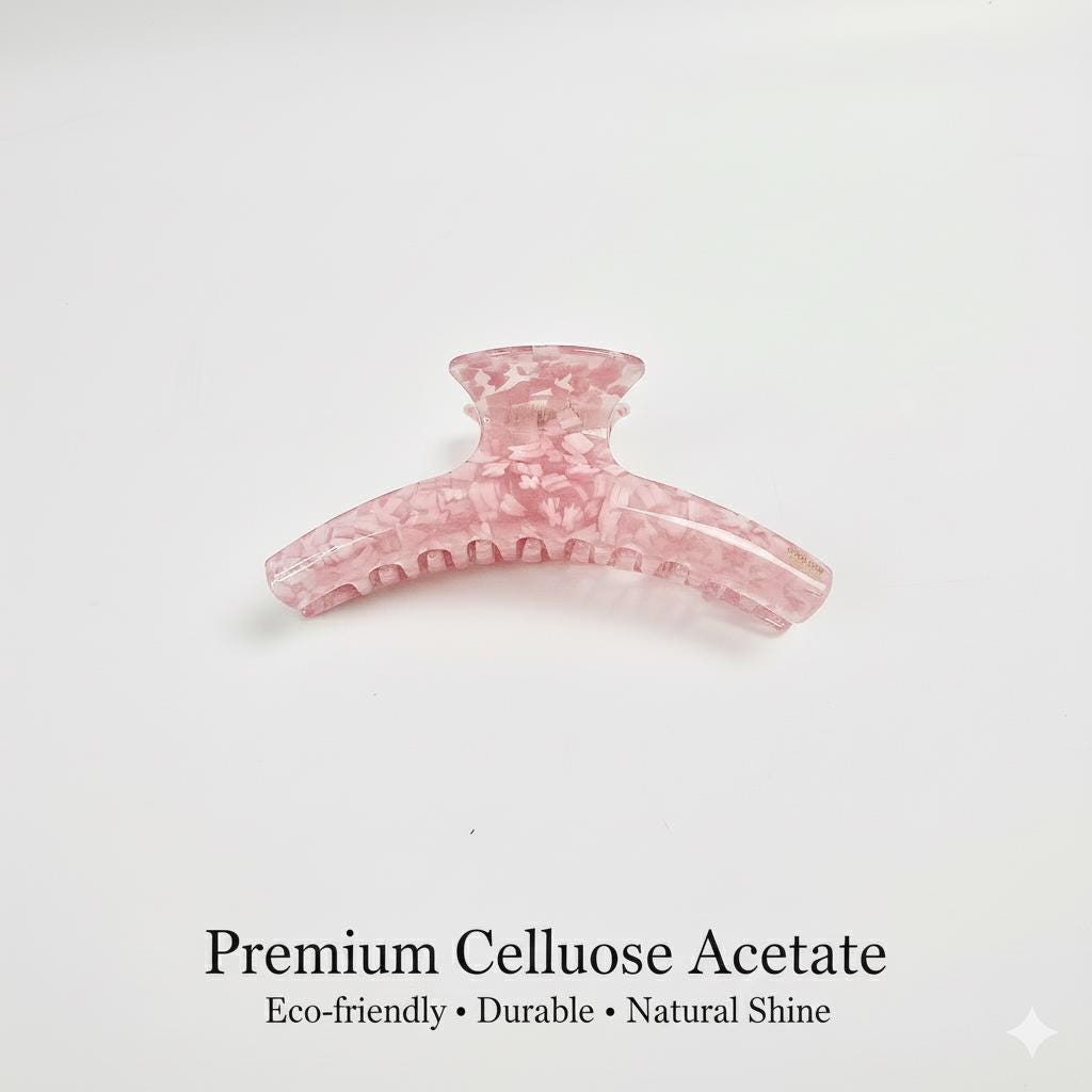 Tropical Straight Curve Updo Hair Claw Clip (4.7 Inch) / Elegance French Hair Pin / Hair Barrette for Woman