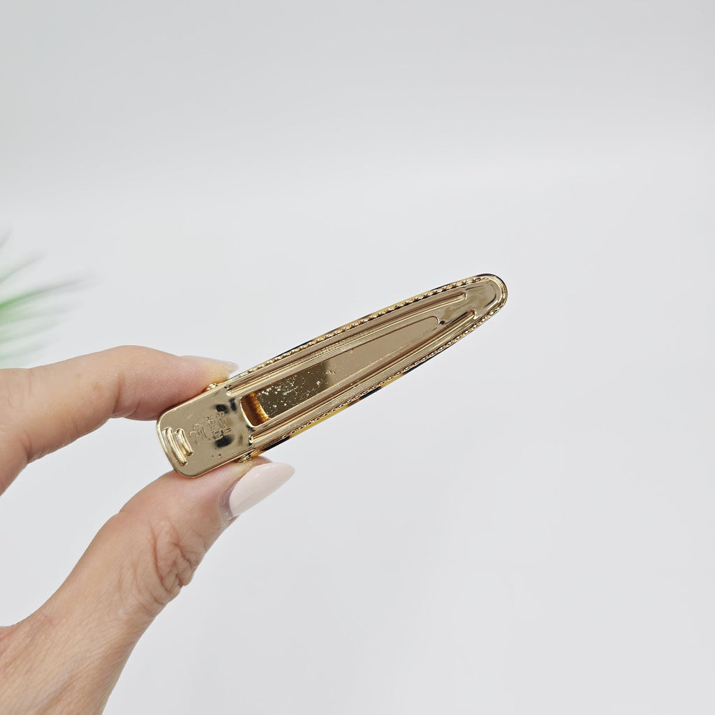 Long Slim Triangle Barrette Hair Claw Clip (3.0 Inch) / Vivid Color French Pin / Alligator Hair Clip for Woman