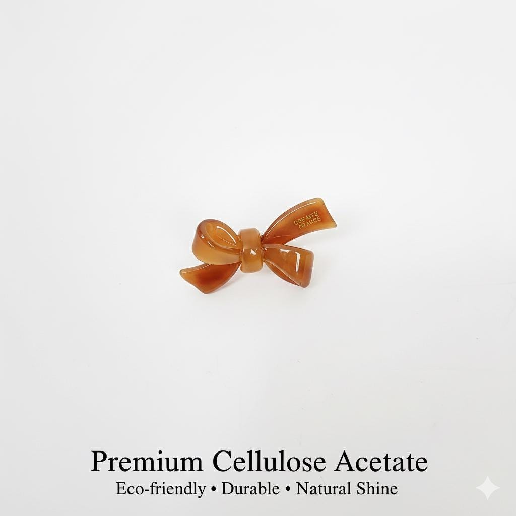 Pure Color Extra Mini Double Ribbon Hair Claw Clip (1.8 Inch) / Alligator Hair Clip for Woman / French Barrette for Girls