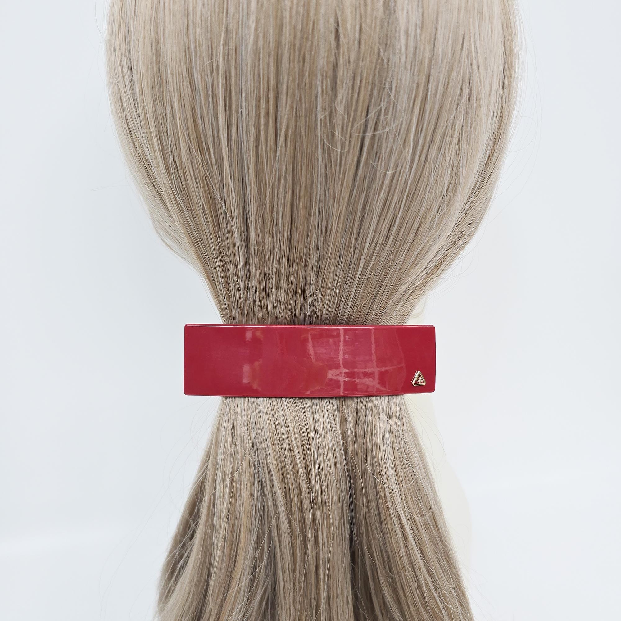 Acetate Barrette (4.1 Inch) | French Pin | Korean Hair Pin | Rectangular Ponytail Holder Clip