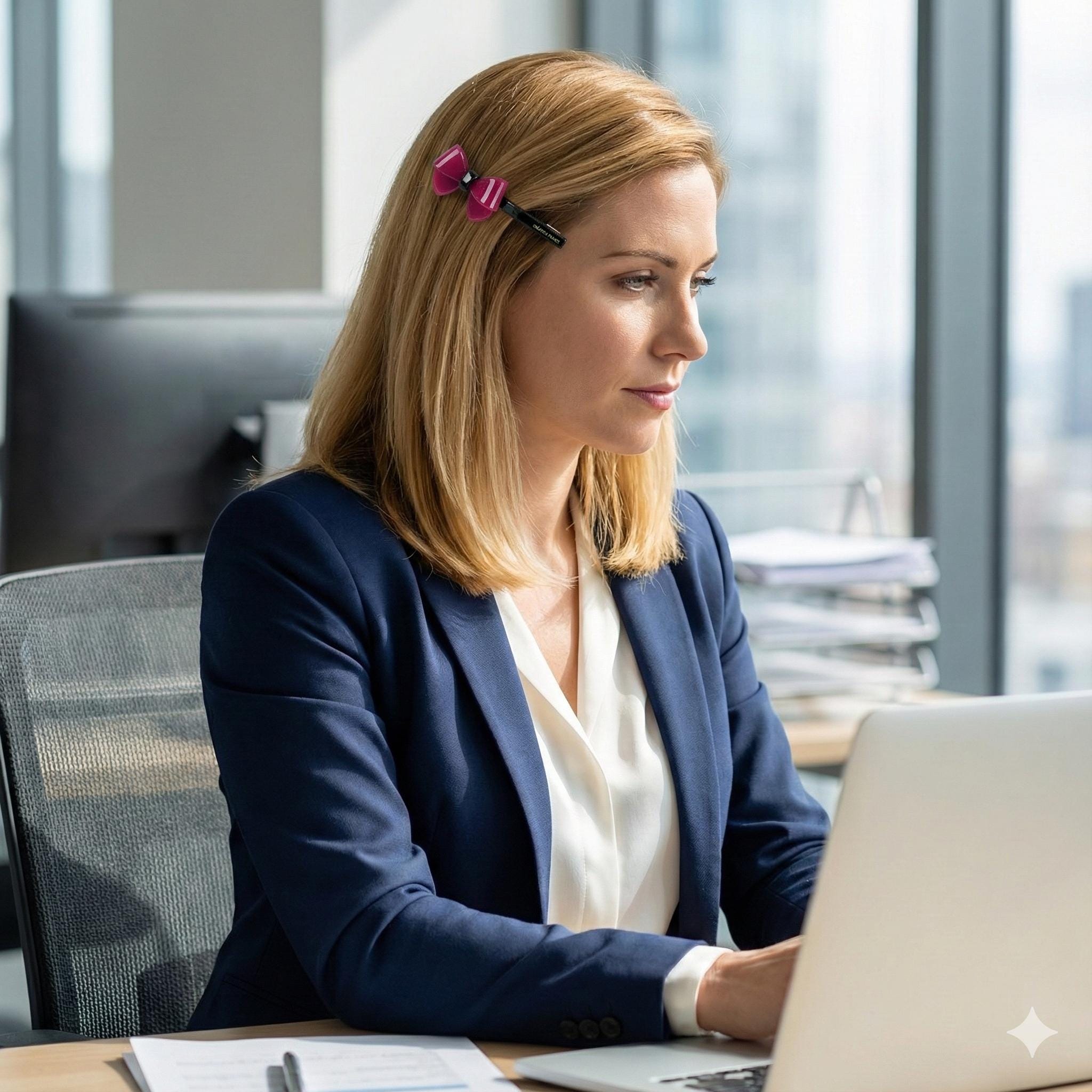 Leopard Bold Ribbon Hair Claw Clip (3.5 Inch) / Tortoise Shell French Hair Pin / Alligator Hair Clip for Woman