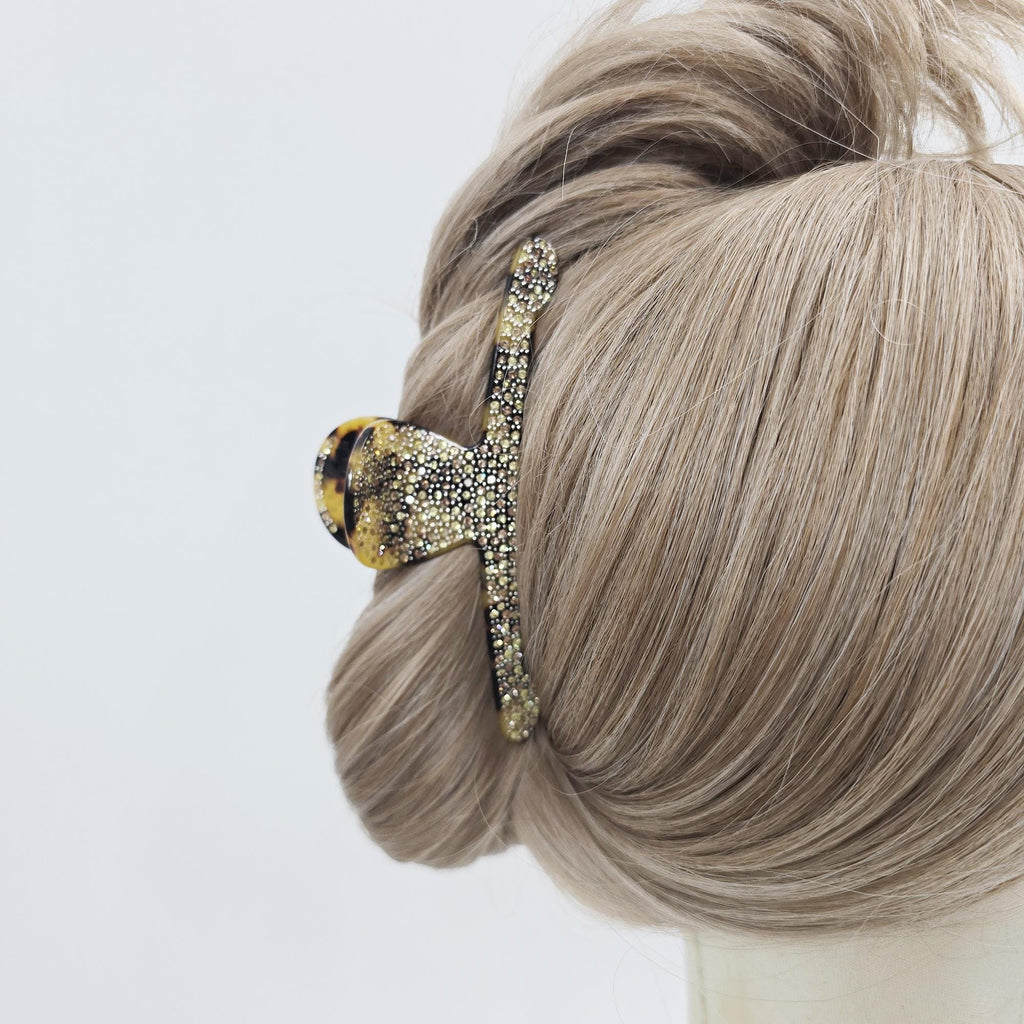 Rhinestone Alligator Clip (4.9 Inch) | French Pin | Korean Hair Pin | Sparkly Crystal Barrette
