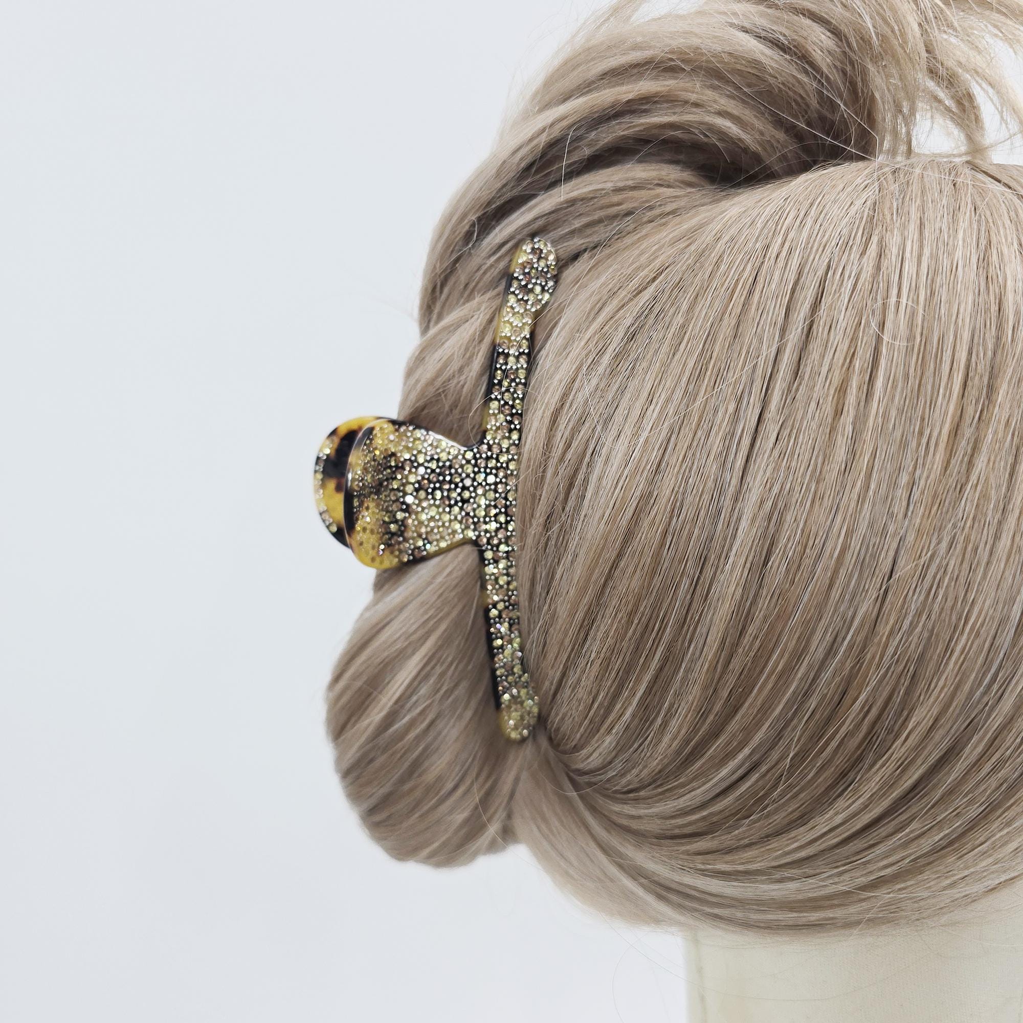 Rhinestone Alligator Clip (4.9 Inch) | French Pin | Korean Hair Pin | Sparkly Crystal Barrette