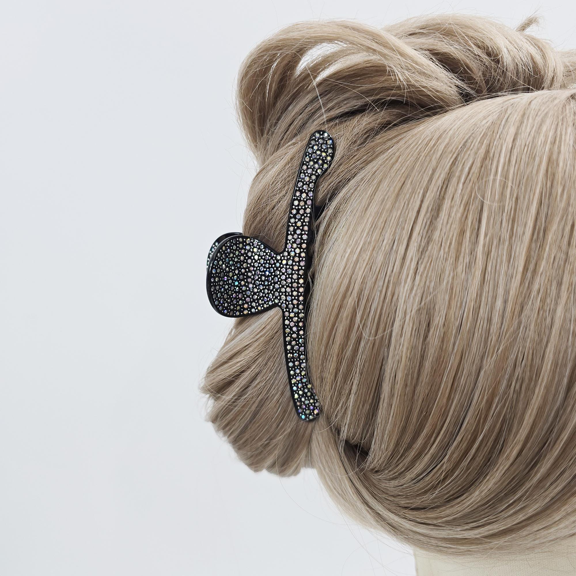 Rhinestone Alligator Clip (4.9 Inch) | French Pin | Korean Hair Pin | Sparkly Crystal Barrette