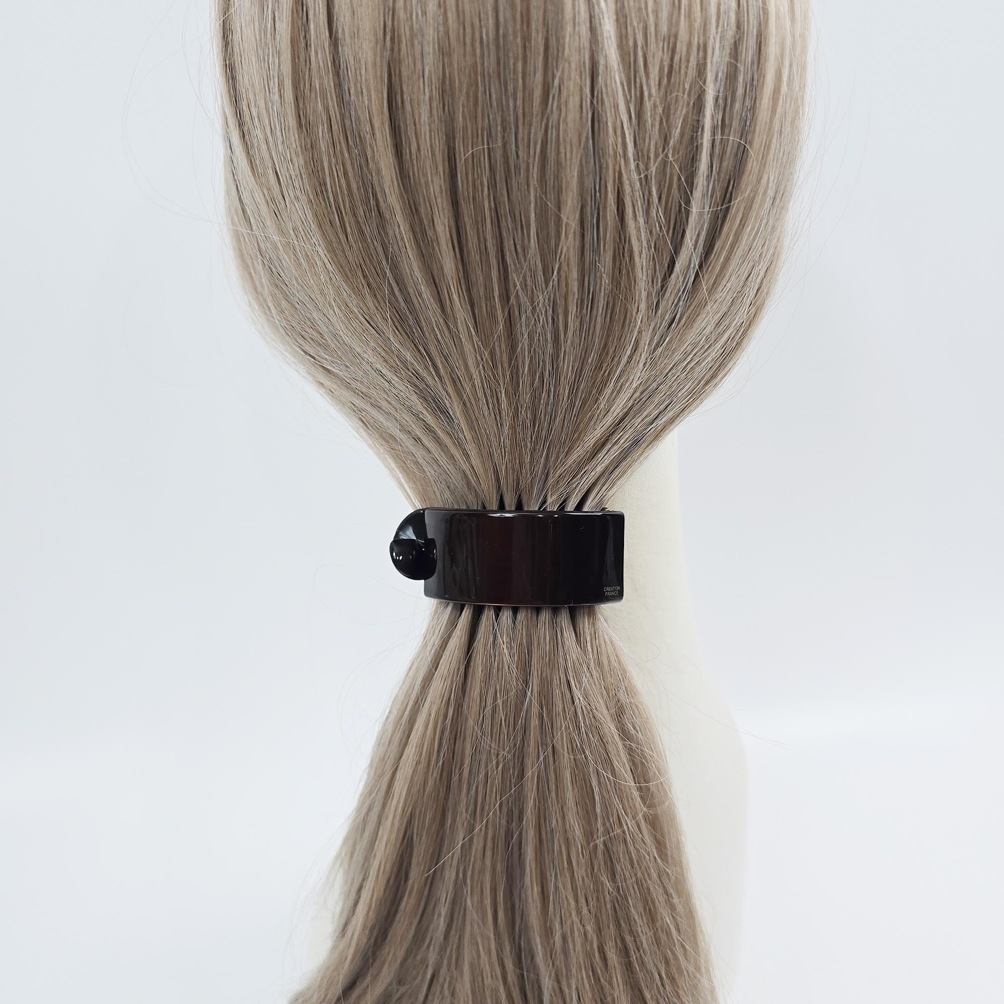 Tortoise Shell Banana Clip (2.4 Inch) | French Pin | Korean Hair Pin | Small Ponytail Holder