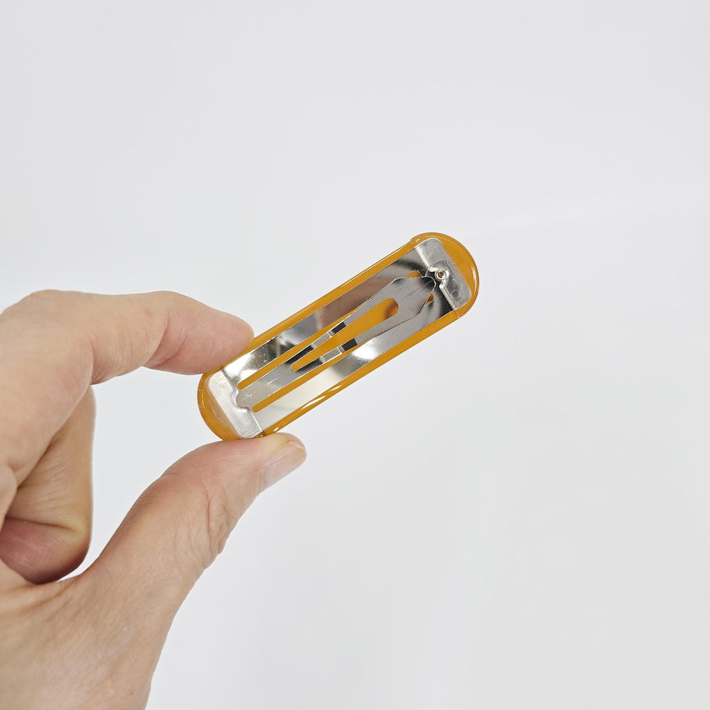 Acetate Bow Barrette (2.7 Inch) | French Pin | Korean Hair Pin | Small Ribbon Snap Clips