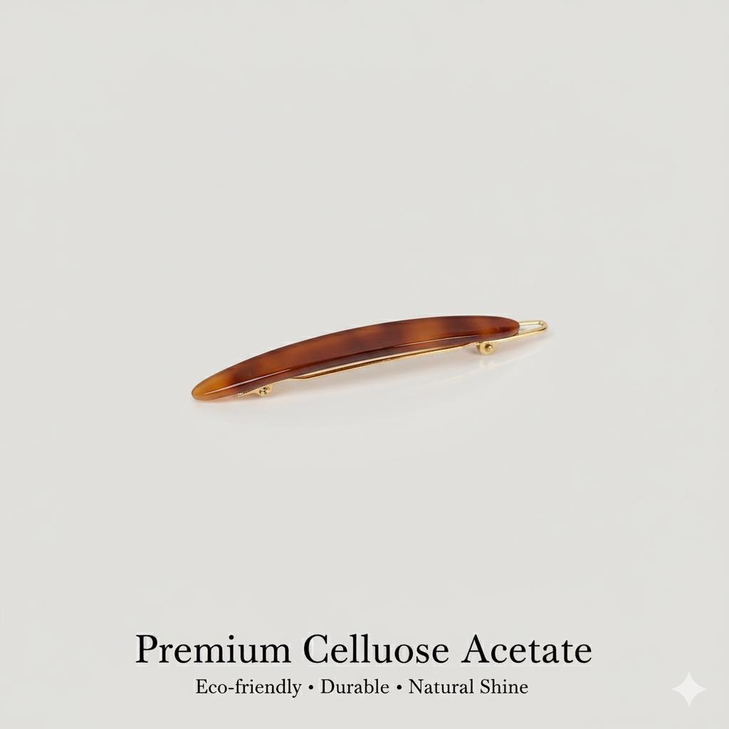 Raurence Oval Slim Long Bobby Pin (2.2 Inch) / Luxurious French Hair Pin / Hair Accessory for Woman / Snap Pin for Thin Hair