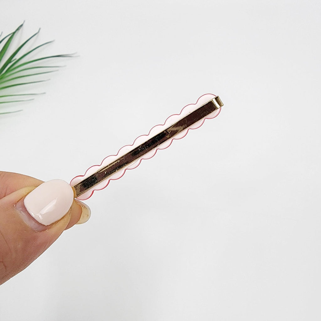 Vivid Color Round Mini Bobby Pin (2.4 Inch) / Simple French Hair Pin / Hair Accessory for Woman / Colorful Snap Clip