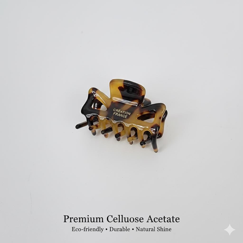 Linda Mini Hair Clips / Tortoise Shell French Hair Pin / Hair Accessory for Woman / Hair Claw Clip for Girls