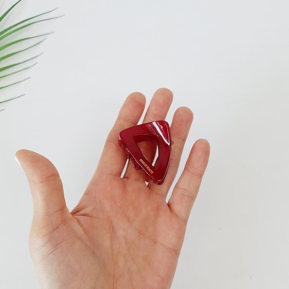 Triangle Hair Clip (1.8 Inch) / Cute Vivid Color Hair Claw / Hair Accessory for Woman