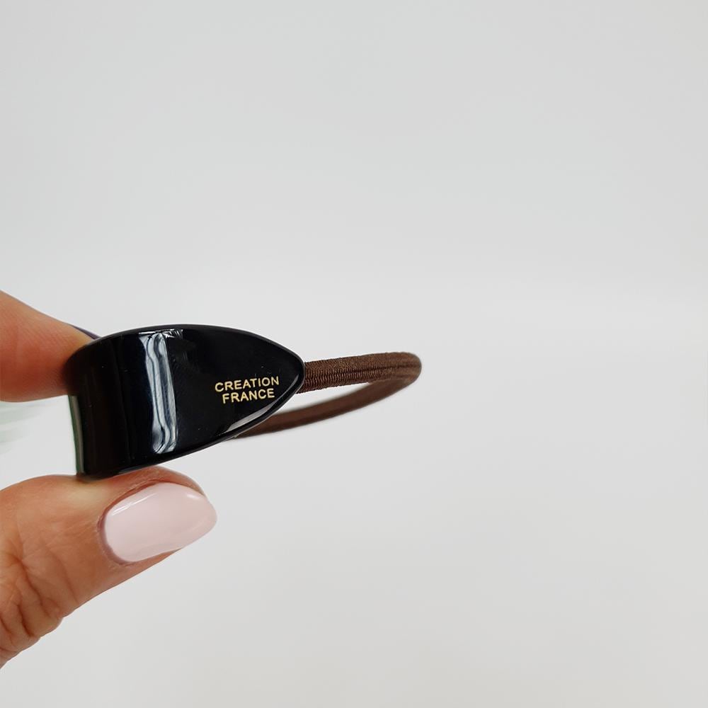 Leopard Pure Color Slim Oval Round Hair Tie / Simple Small Ponytail Holder / Hair Accessory for Woman / French Hair Pin