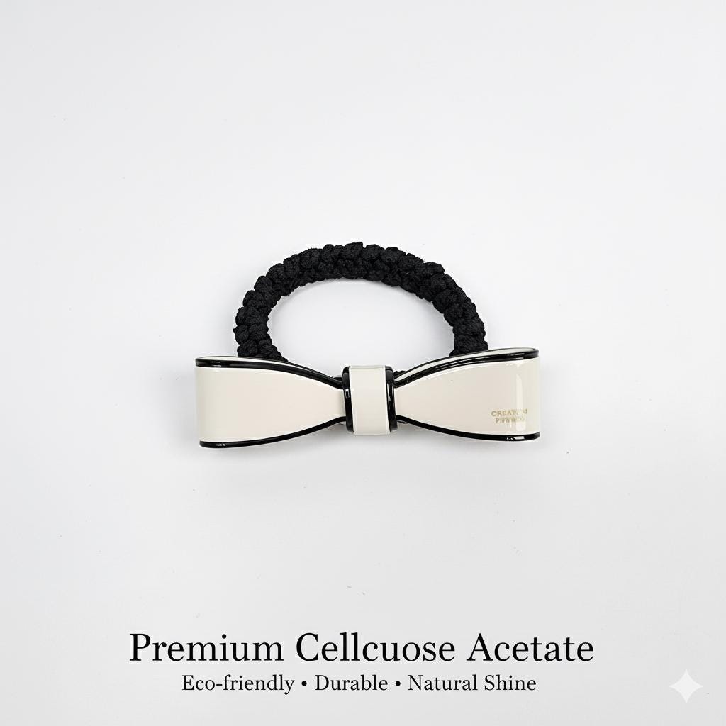 Pastel Color Line Ribbon Bold Twist Hair Tie / Pure Color Simple Ponytail Holder / Hair Accessory for Woman / French Hair Pin