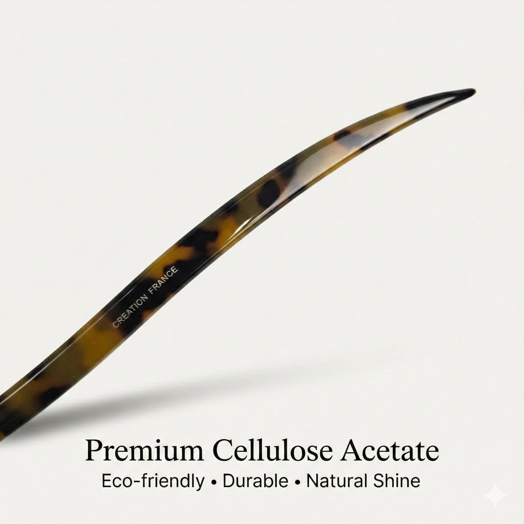 Thunder Straight Updo Hair Stick (7.1 Inch) / Tortoise Shell French Hair Pin / Hair Fork for Thick Hair