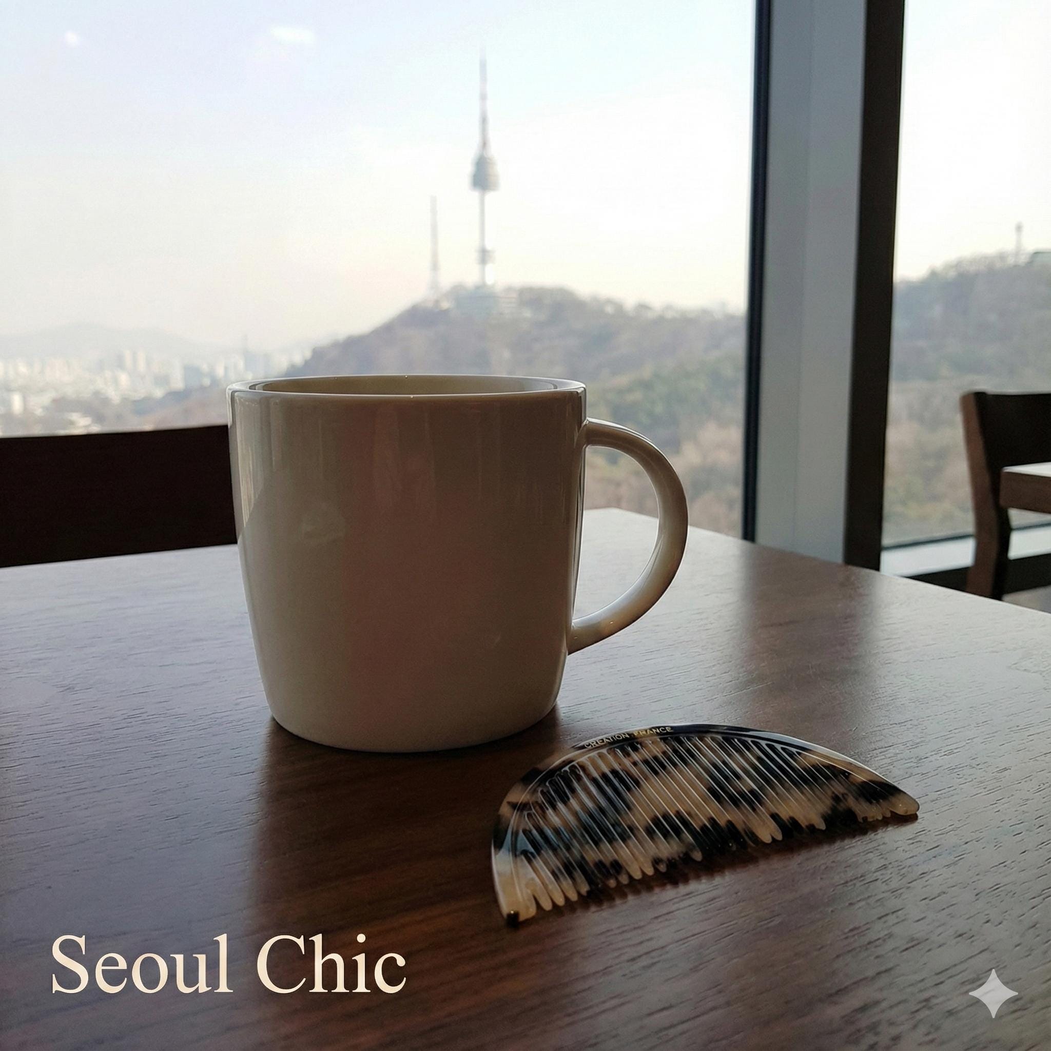 Tortoise Marble Thin Half Moon Shape Hair Comb / Hand Held Mirror for Woman / Curly Hair Comb Hair Brush