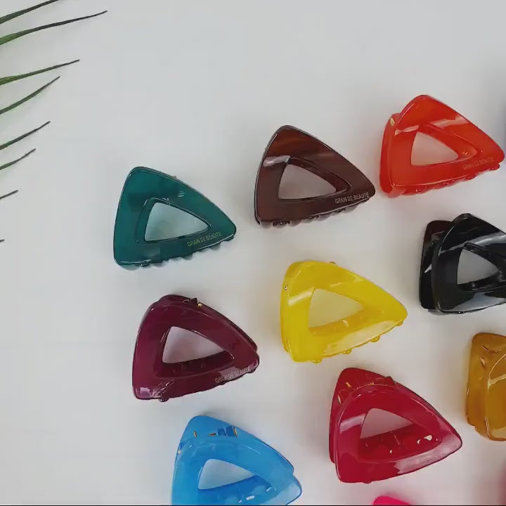Triangle Hair Clip (1.8 Inch) / Cute Vivid Color Hair Claw / Hair Accessory for Woman