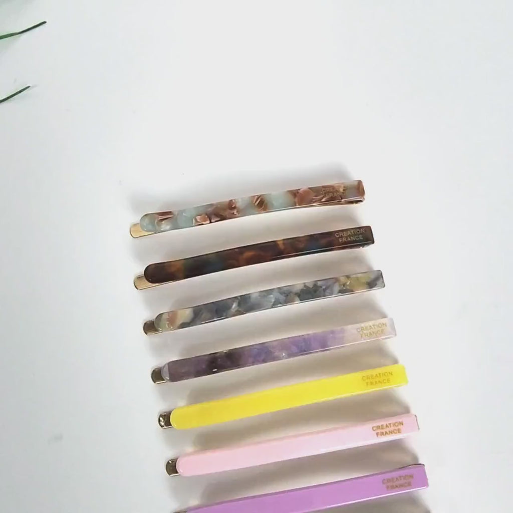 Pure Straight Point Side Hair Bobby Pin (2.4 Inch) / Cute Tortoise Shell French Hair Pin / Hair Accessory for Woman