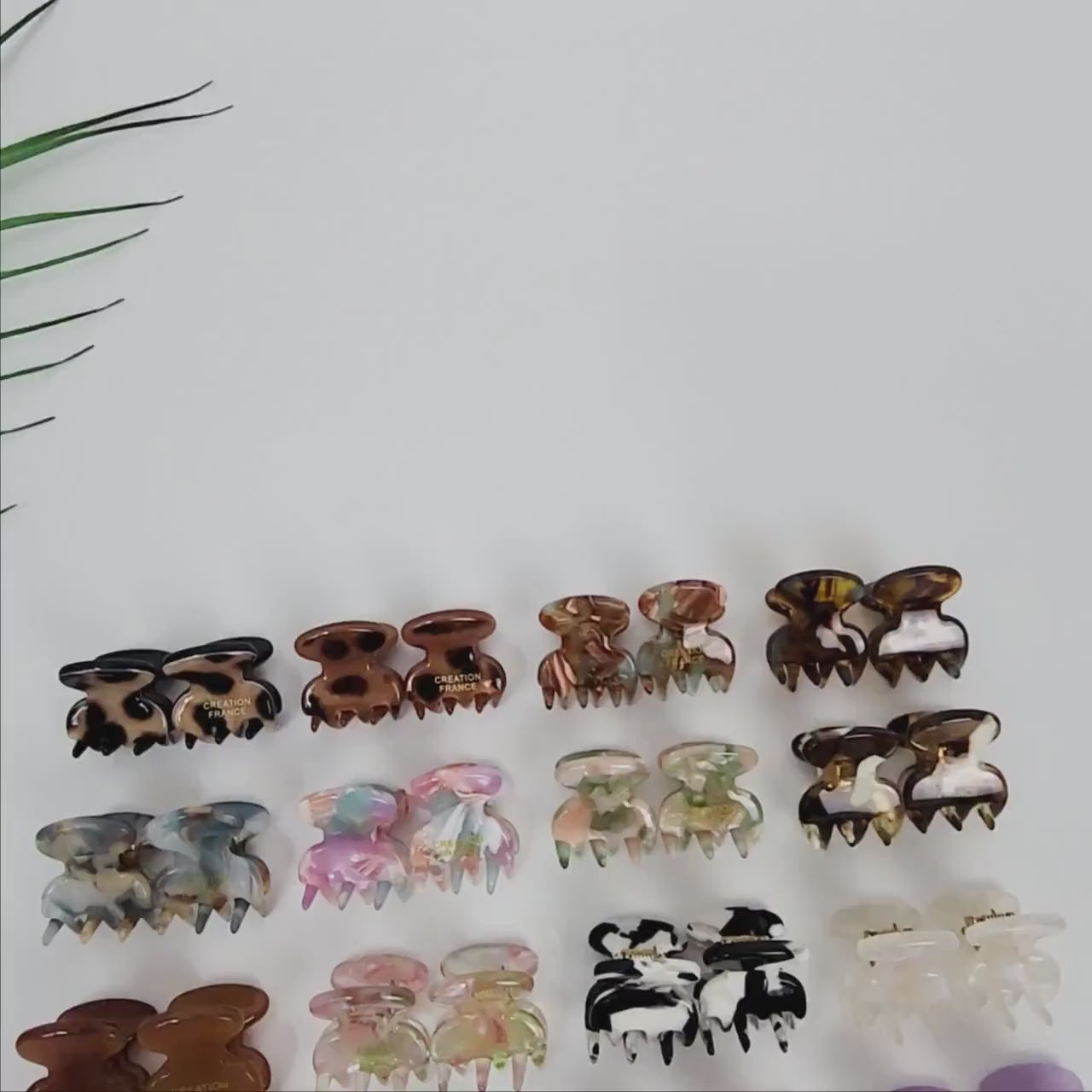 Pure Color Small Hair Clips / Tortoise Shell Mini French Hair Pin / Hair Barrette for Woman / Mini Octopus Hair Clip