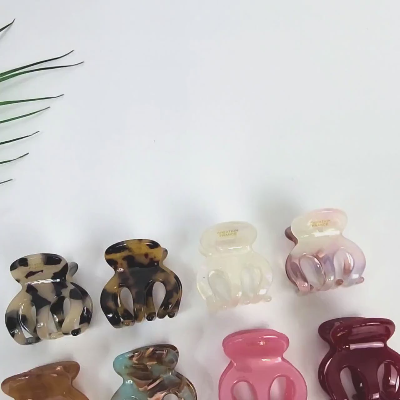 Small Octopus Hair Clip (1.2 Inch) / Tortoise Shell Mini French Hair Pin / Hair Accessory for Woman / French Barrette for Girls