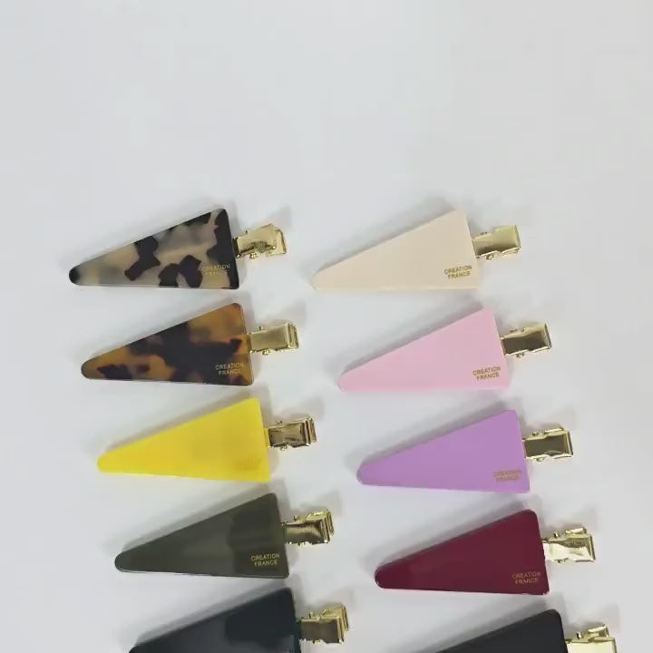Flat Triangle Makeup Pin Front Hair Styling Set No Mark Pin / Vivid Color French Pin / Alligator Hair Clip for Woman